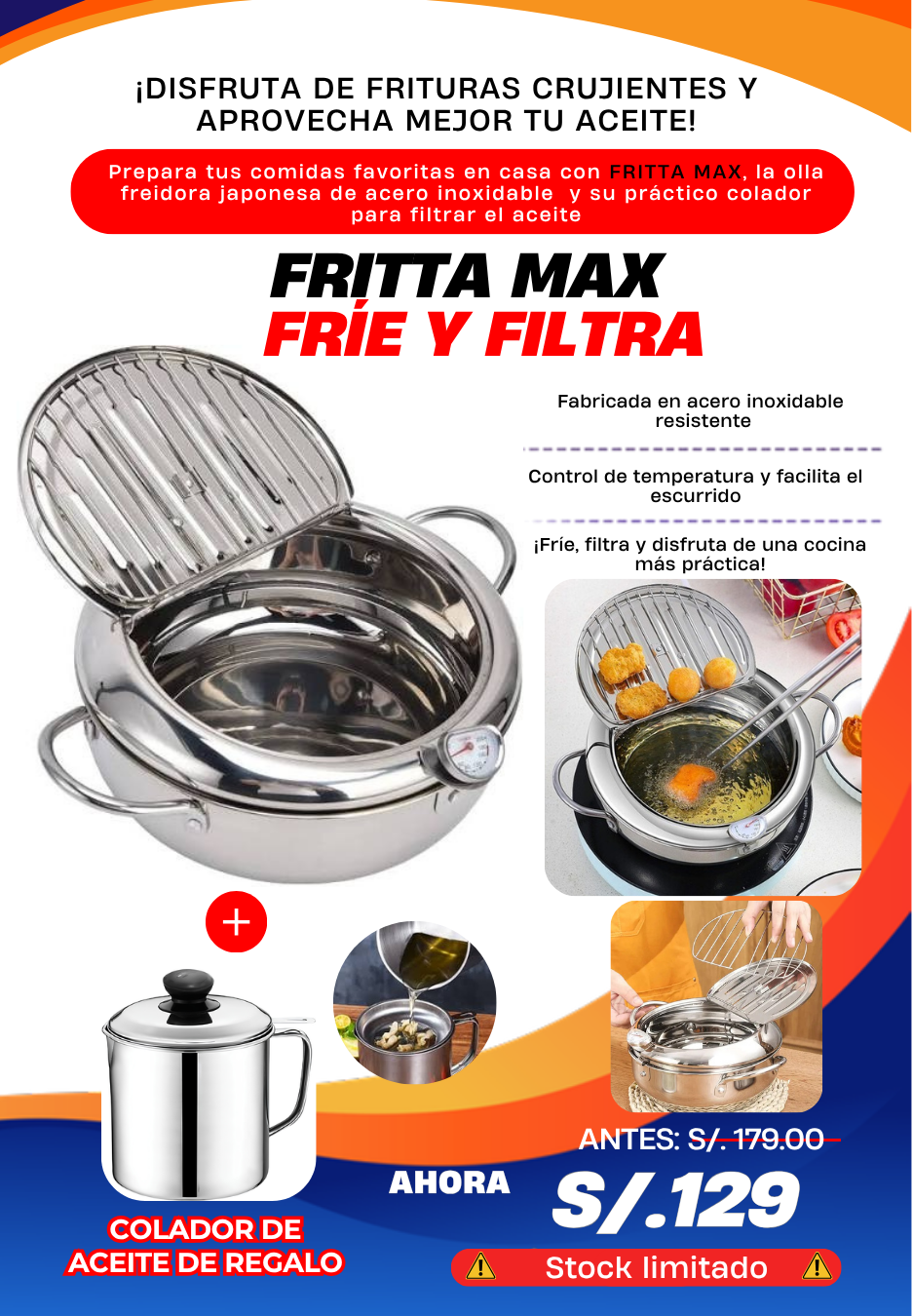 FRITTA MAX – Fríe y filtra