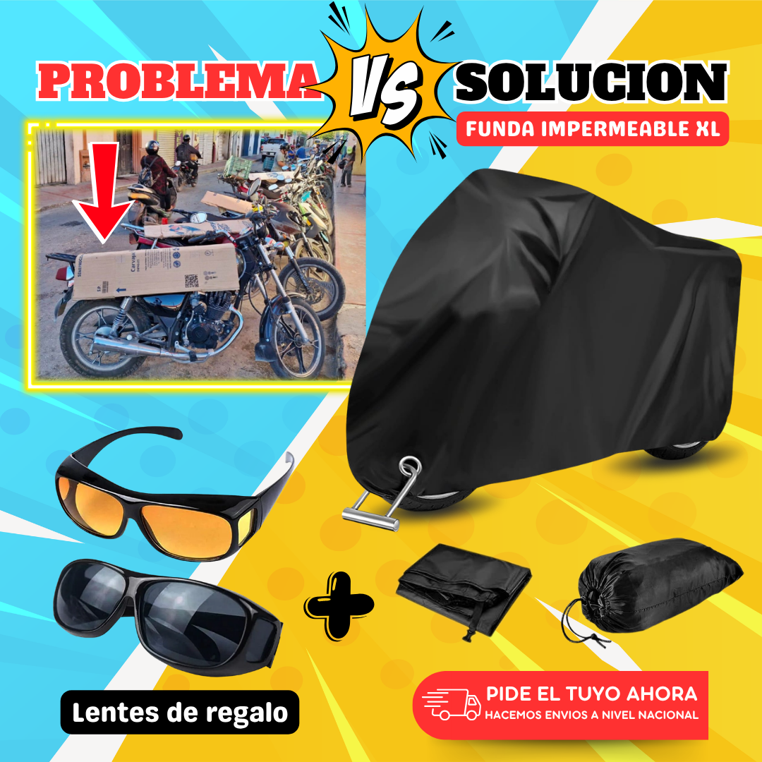 Funda Impermeable XL + 2 Lentes GRATIS