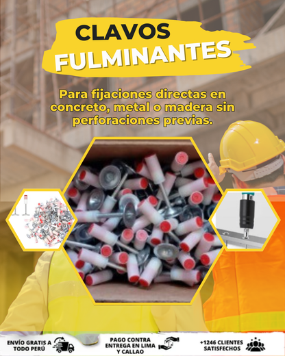 CLAVOS FULMINANTES PROFESIONALES
