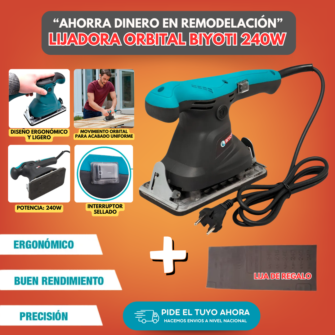 Lijadora Orbital Biyoti 240 W